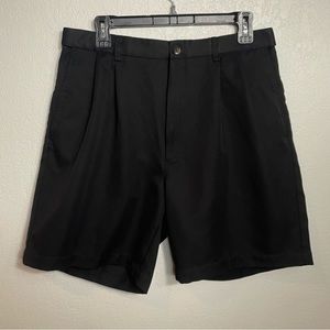 Black Work/Golf Shorts- Inner Elastic Waist for Stretch Size 34